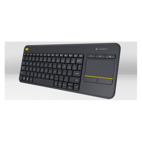 Logitech | K400 Plus | Keyboard with Trackpad | Wireless | NL | Black | USB port | 380 g - 4